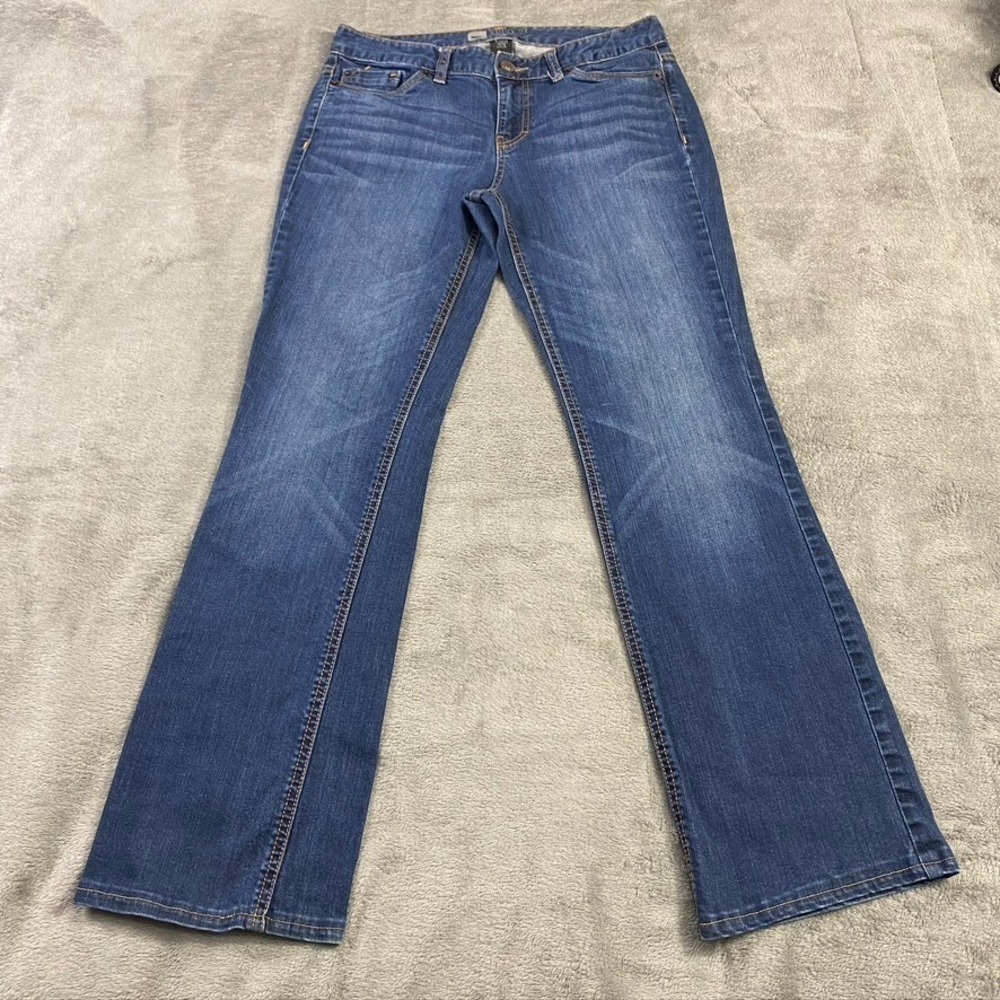 Mossimo Jeans‎ Womens 8R High Rise Curvy Fit Boot Cut Denim Pants Preppy